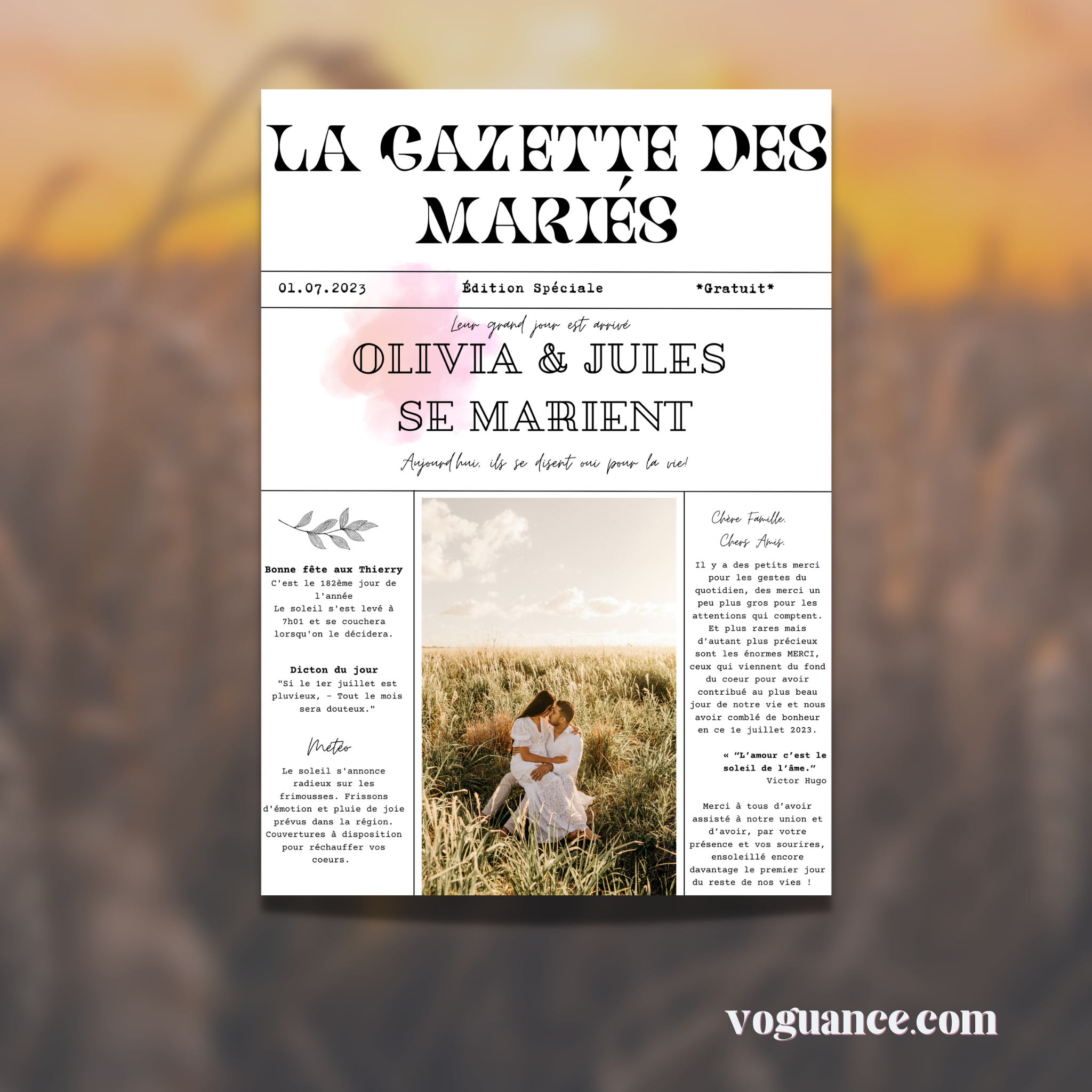 Gazette des Mariés 