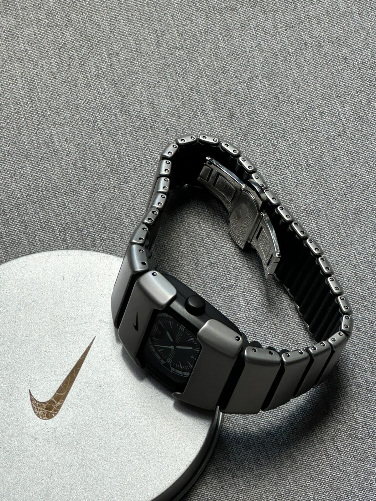 Nike Satin Silver Analogue Watch