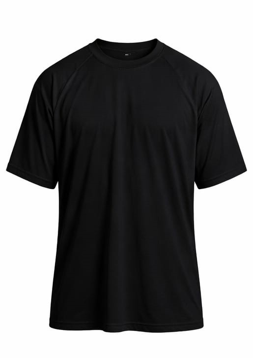 Camiseta Oversized gola alta Preta