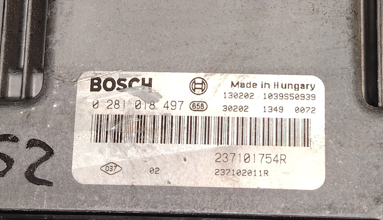 Calculateur moteur bosch EDC17C42 0281018497 237101754R 237102011R – Renault Trafic II / Opel Vivaro / Nissan Primastar 2.0 dCi