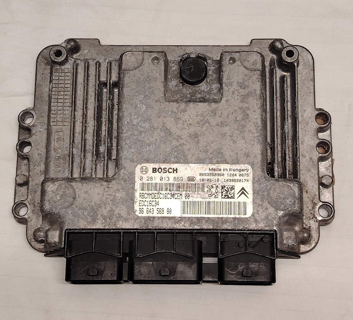 Calculateur moteur bosch EDC16C34 0281013869 9664356980 – Peugeot Expert / Citroën Jumpy 1.6 HDi