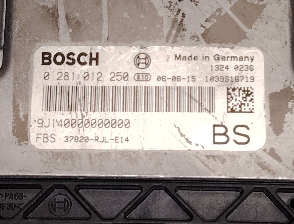 Calculateur moteur bosch edc16c7 0281012250 37820-RJL-E14 – Honda FR-V 2.2 i-CTDi