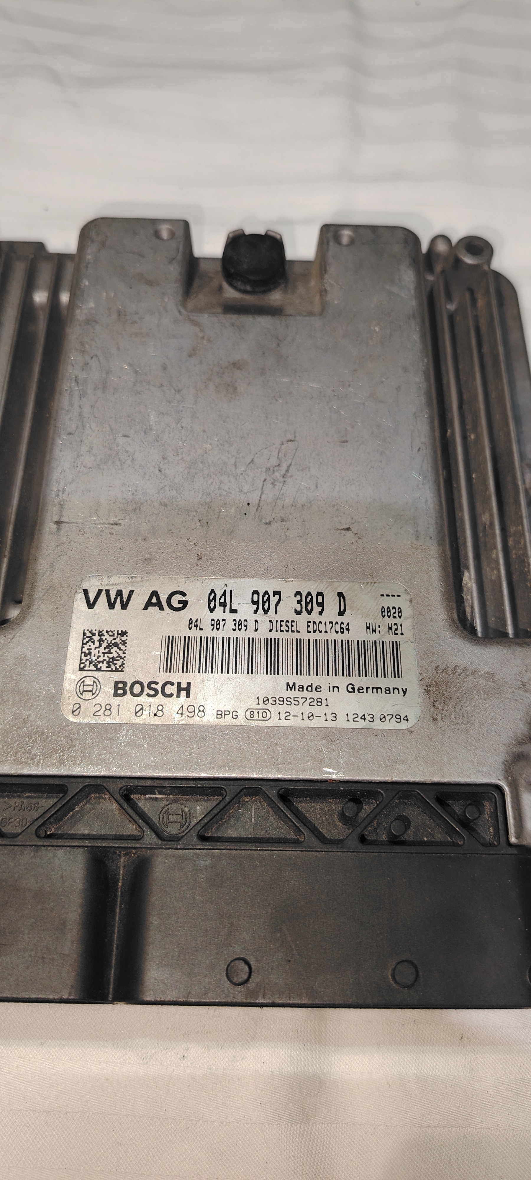 CALCULATEUR MOTEUR EDC17C64 0281018498 04L907309D VW SKODA AUDI SEAT