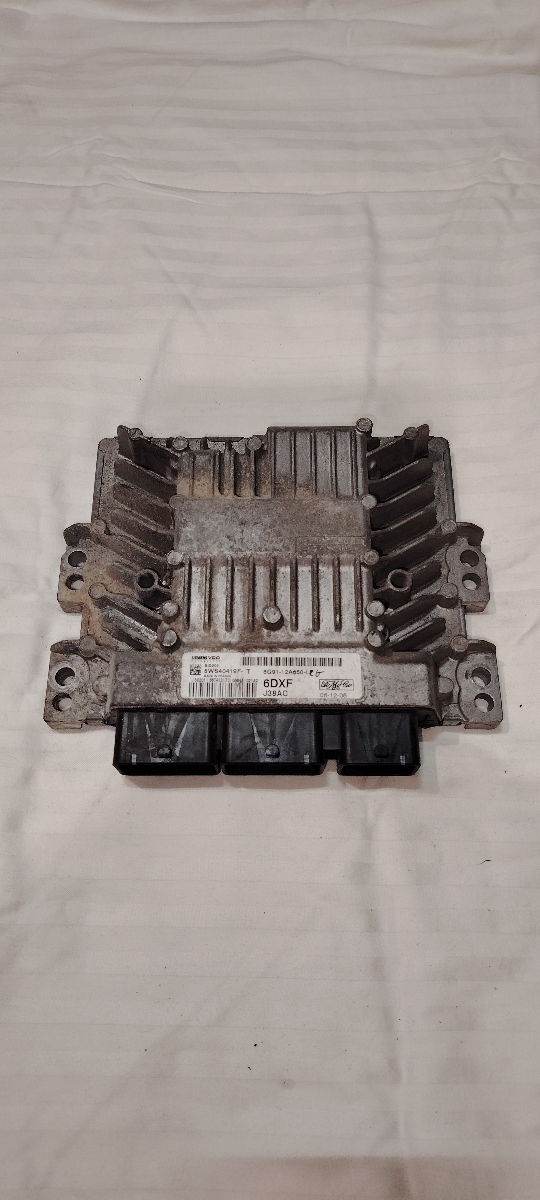 CALCULATEUR MOTEUR SID206 5WS40419F-T 6DXF 6G91-12A650 FORD