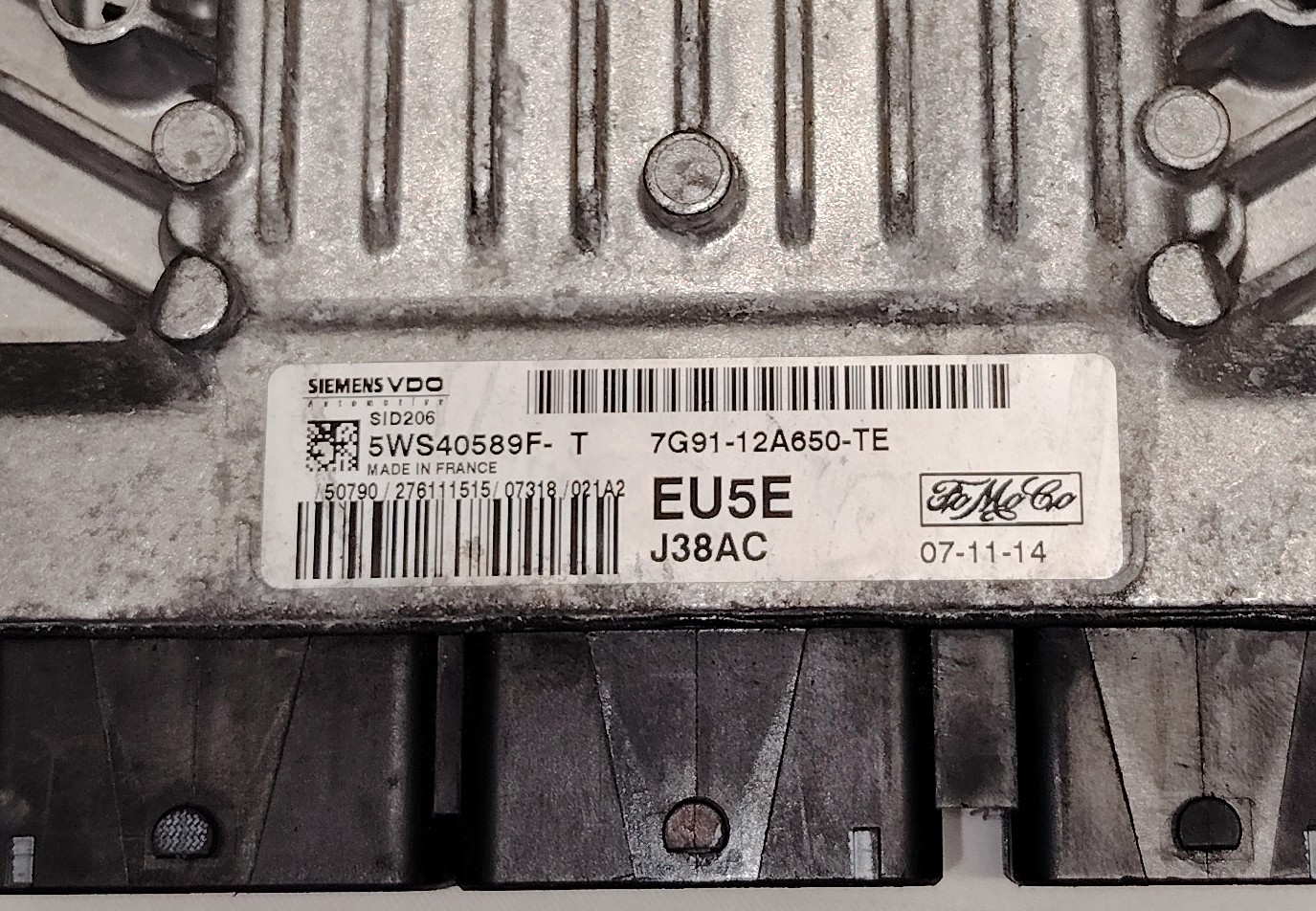 Calculateur moteur siemens VDO SID206 5WS40589-T 7G91-12A650-TE – Ford Galaxy / S-Max 1.8 TDCi