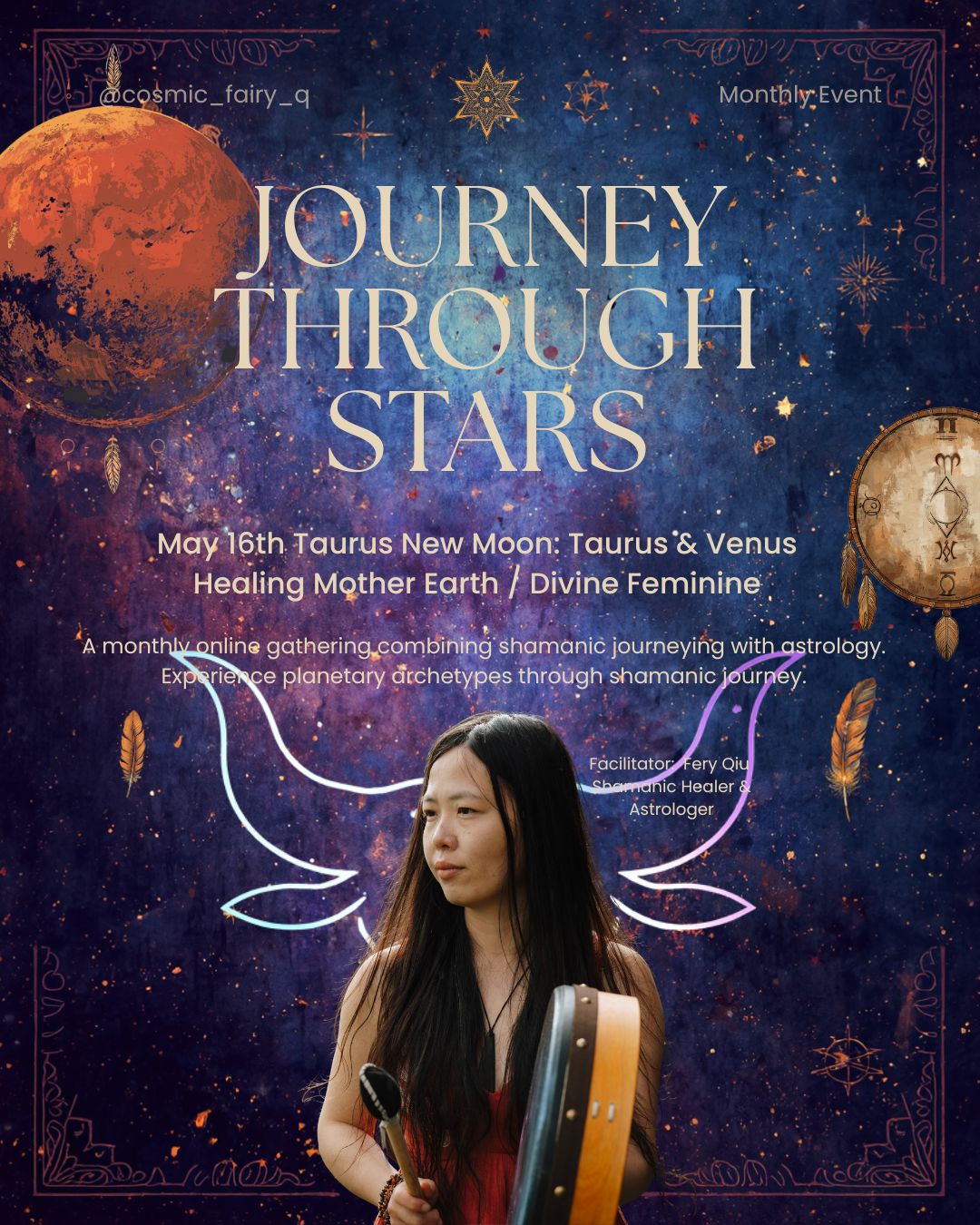 Journey Through Stars - Monthly New Moon Online Gathering - New Moon in Taurus