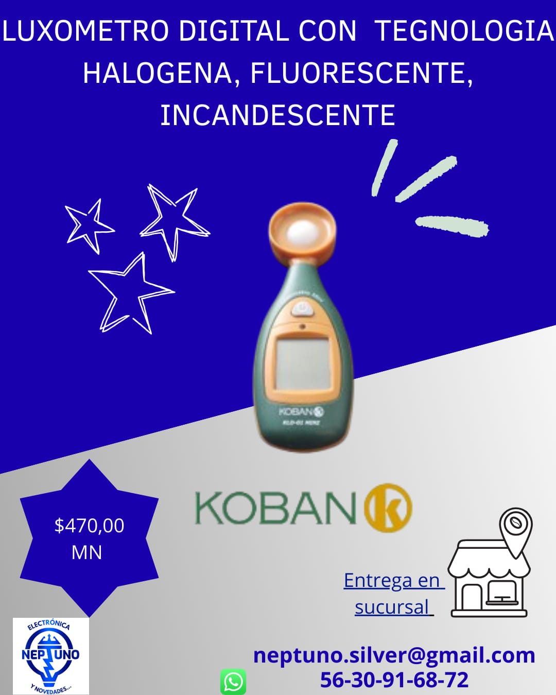 Luxómetro Digital Koban