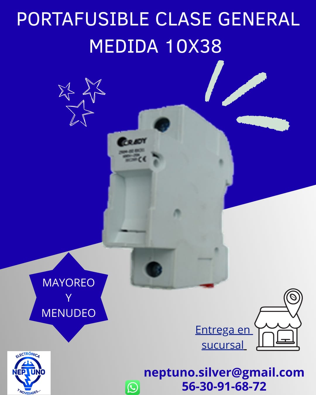 Portafusible clase general 10x38