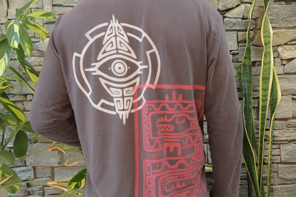 Multi Print Long Sleeve Shirt