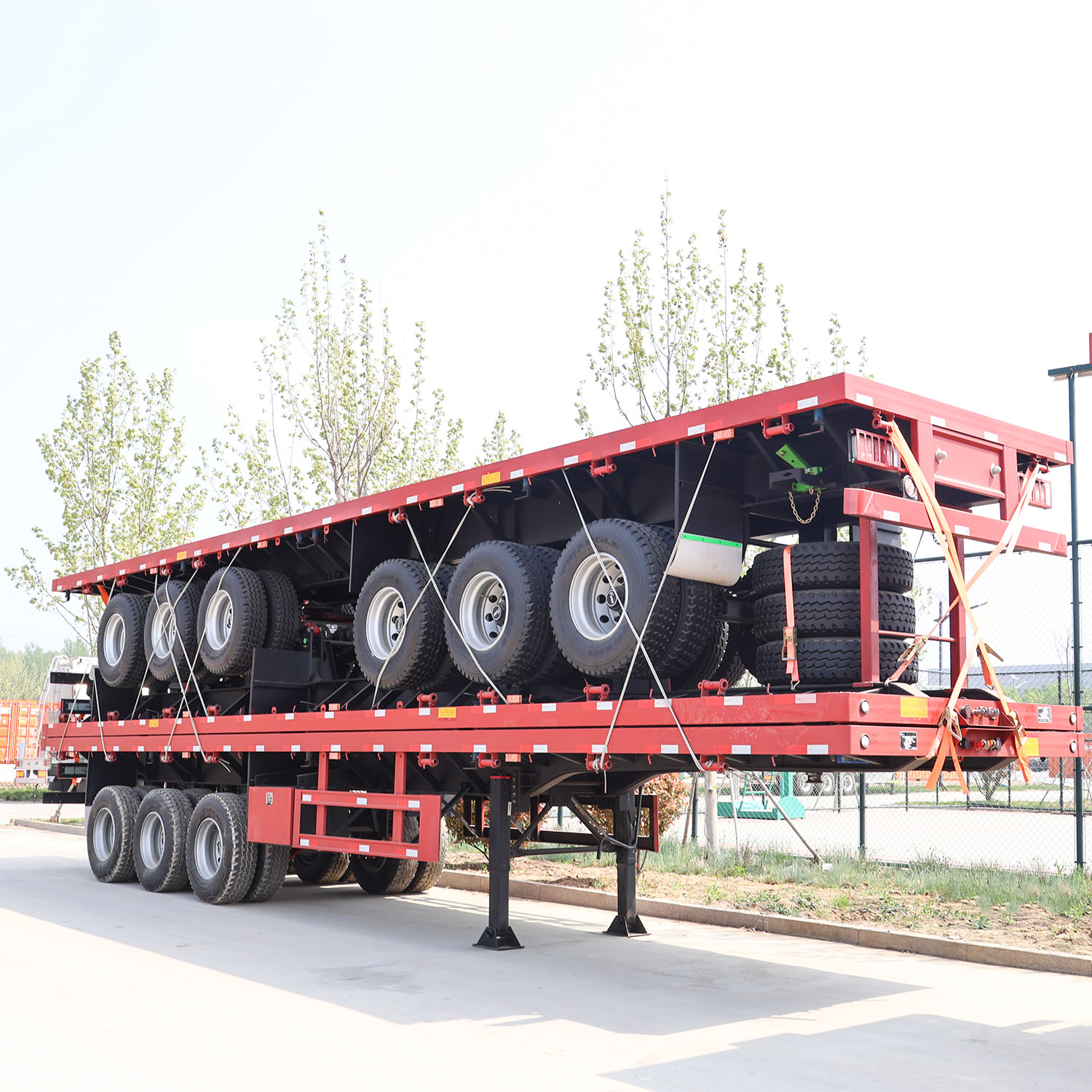 Heavy Duty Flatbed Semi Trailer