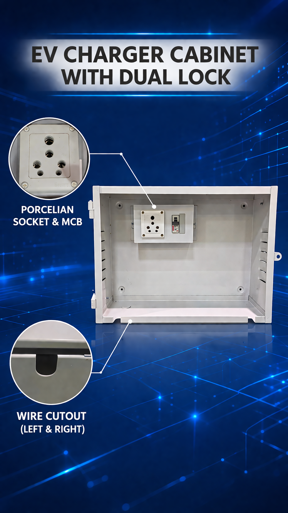 EV Charger Cabinet with Dual Lock