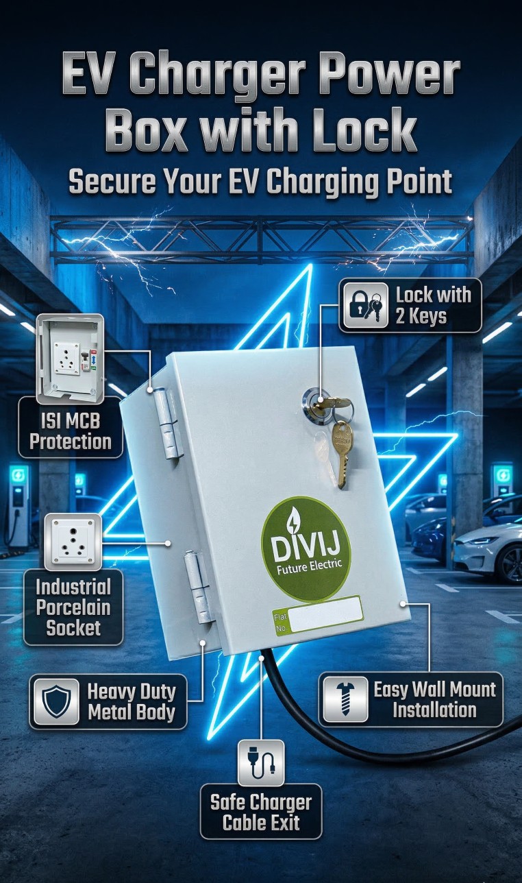 EV Charger Power Box with Lock