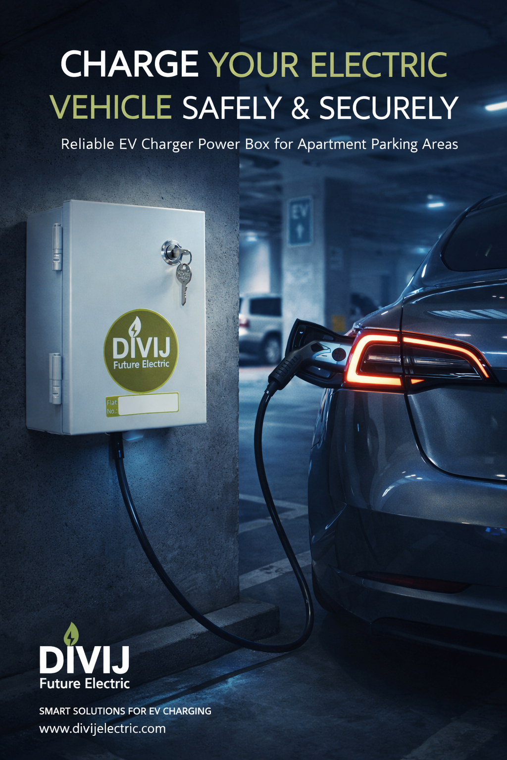 EV Charger Power Box with Lock