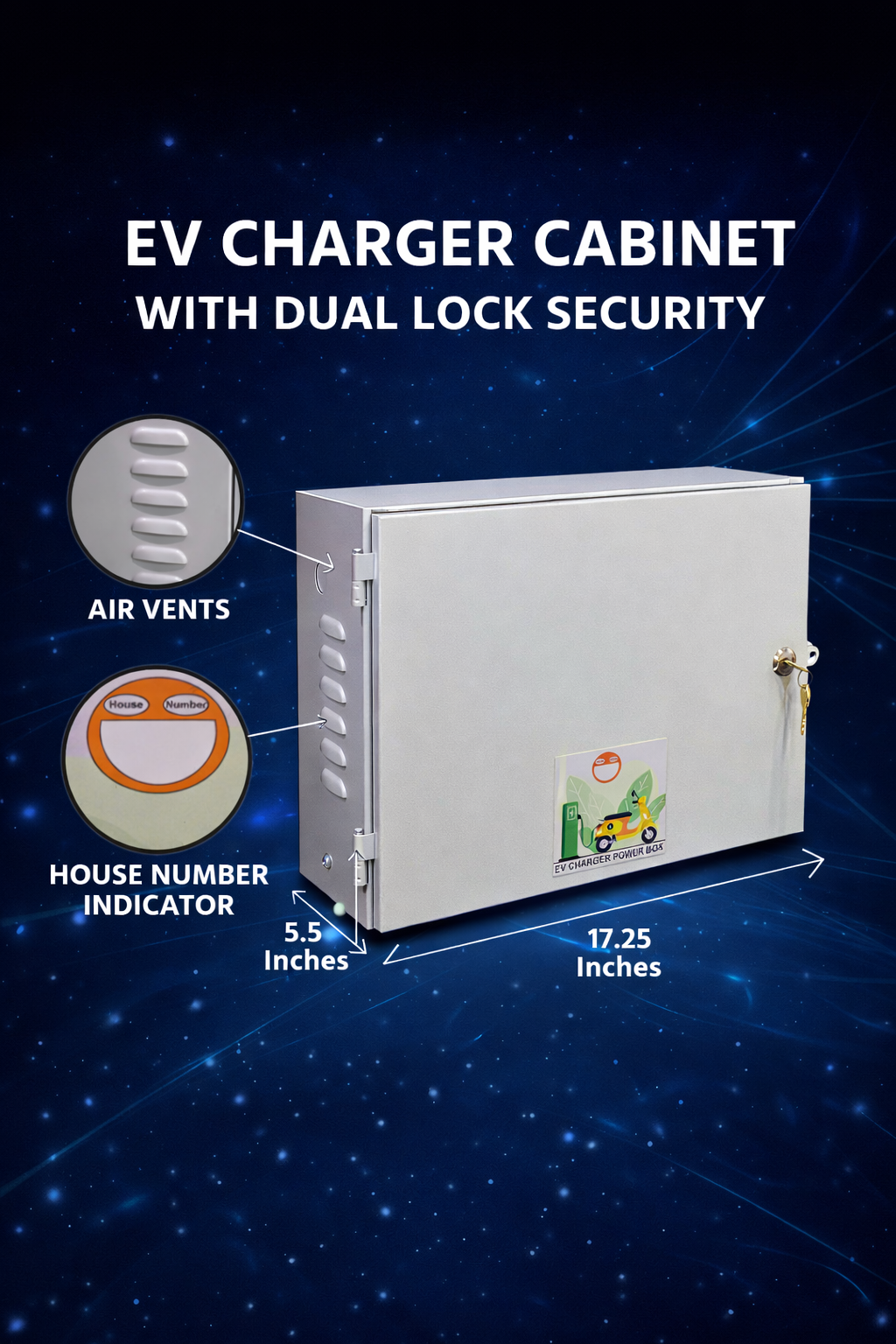 EV Charger Cabinet with Dual Lock