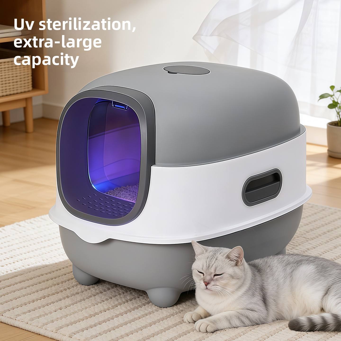 UV Sterilizing Cat Litter Box