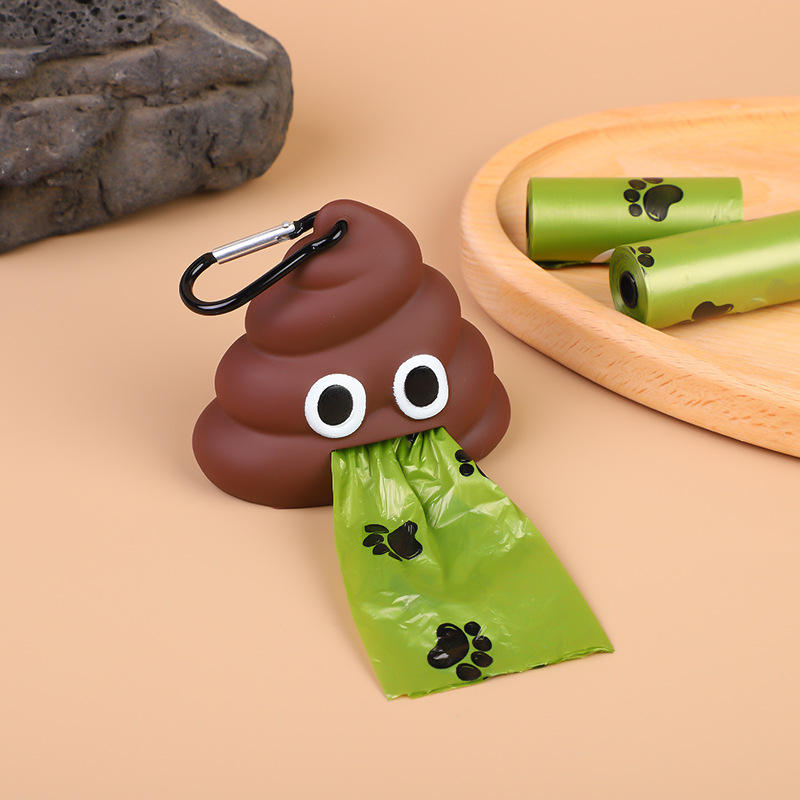 Pet Supplies Trash Bag Dispenser for Cats Dogs Portable Biodegradable Poop Bags for Outings Large Waste Collection Box Model