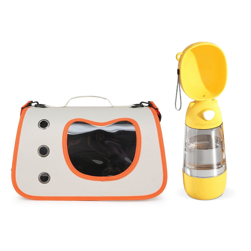 Pet Travel Carrier & Water Bottle Set