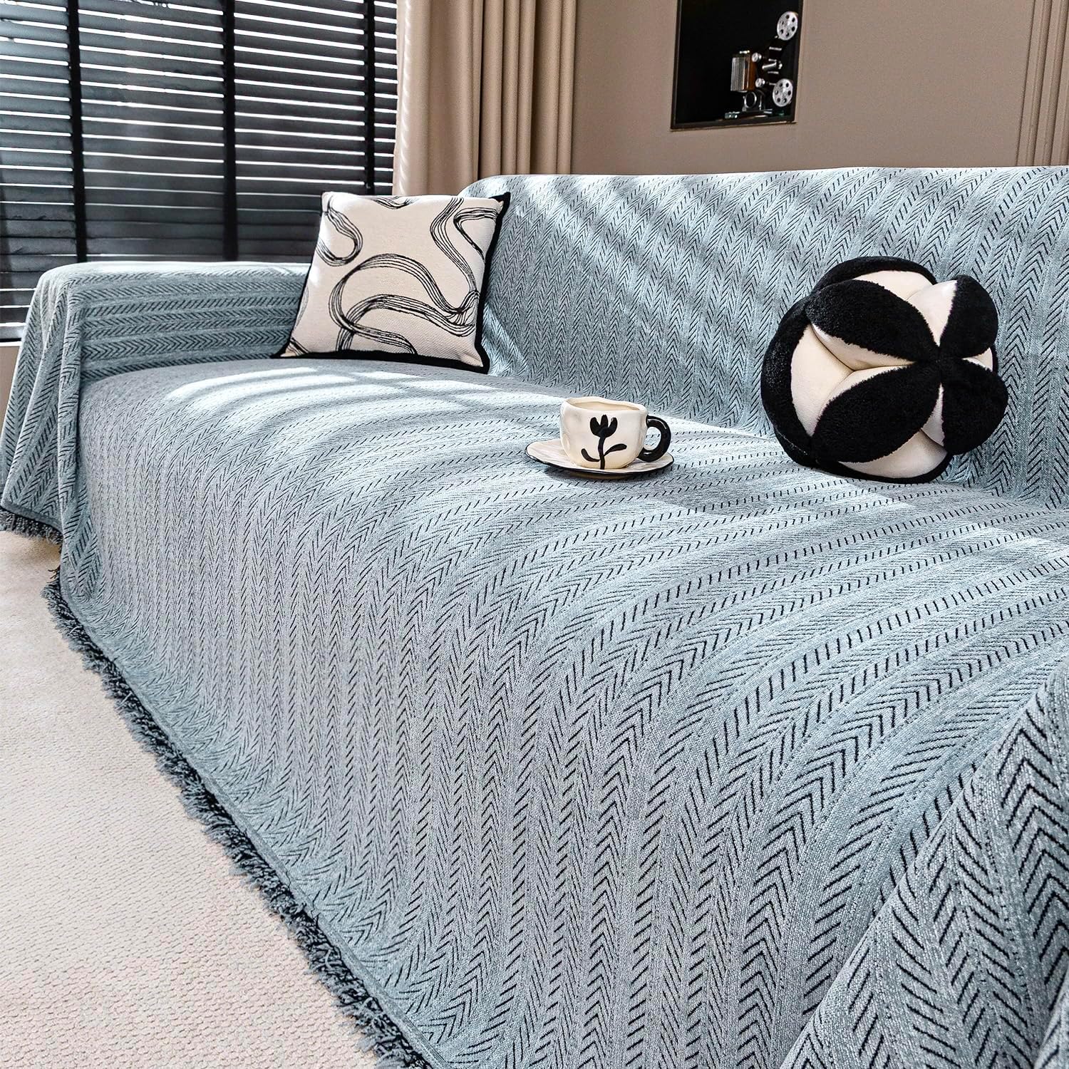 Chevron Pattern Sofa Cover