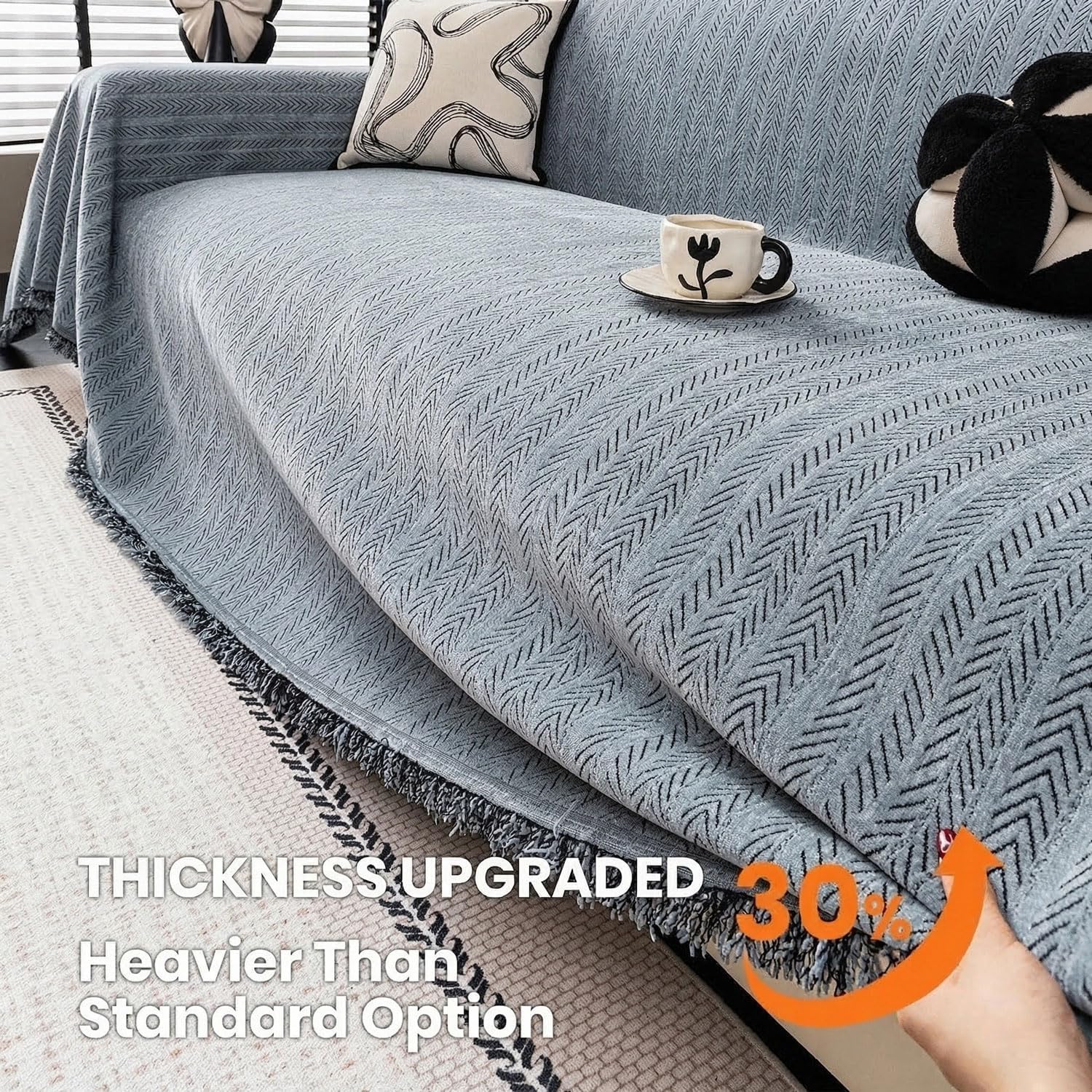 Chevron Pattern Sofa Cover