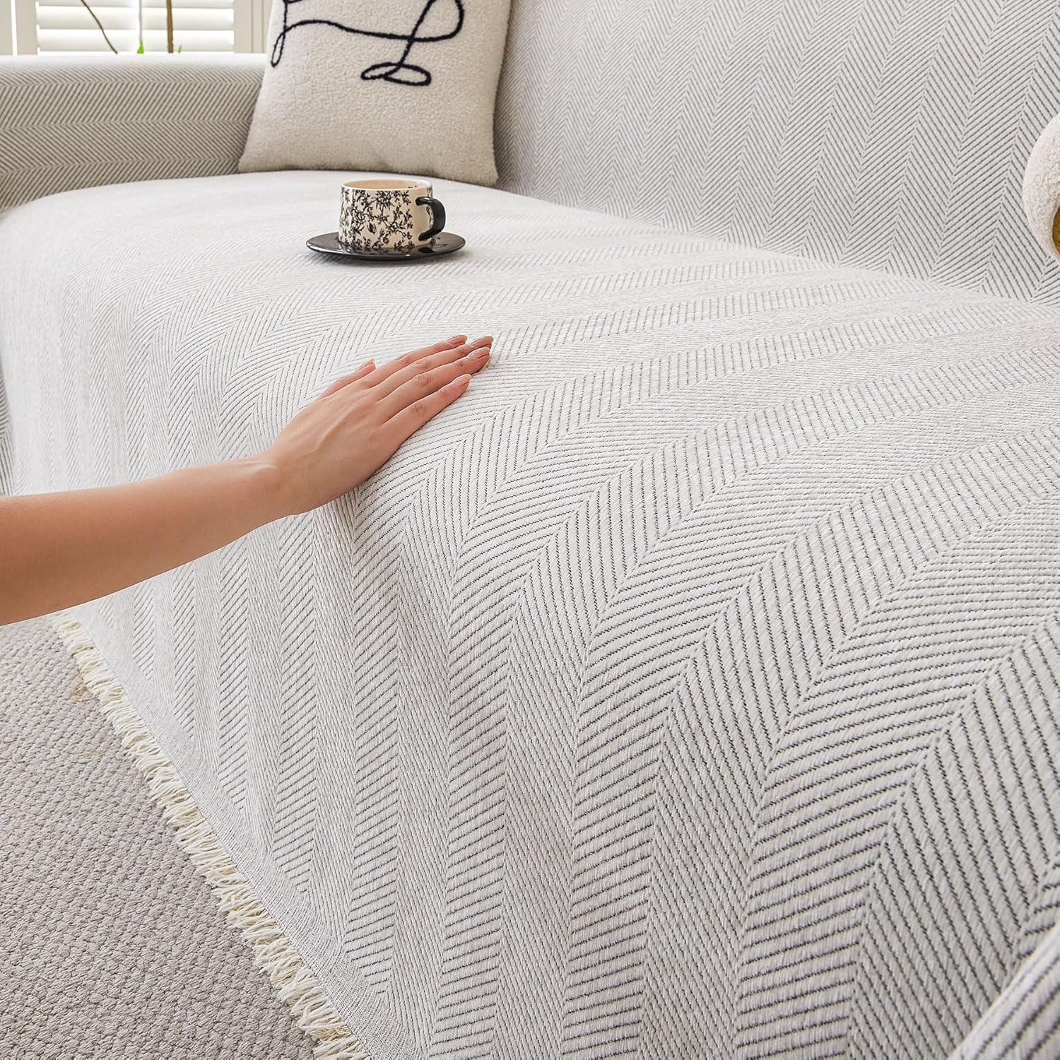 Elegant Sofa Throw Cover