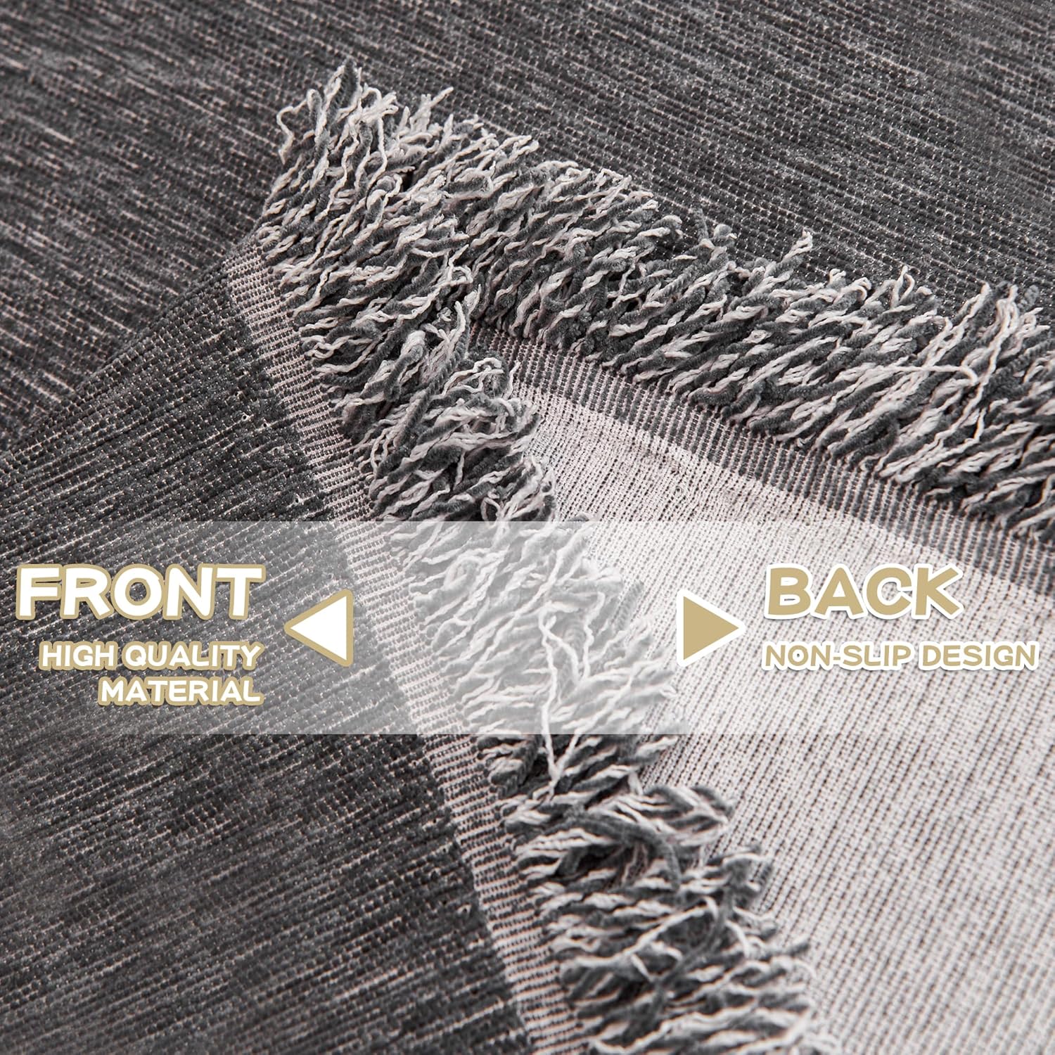 Elegant Gray Sofa Cover