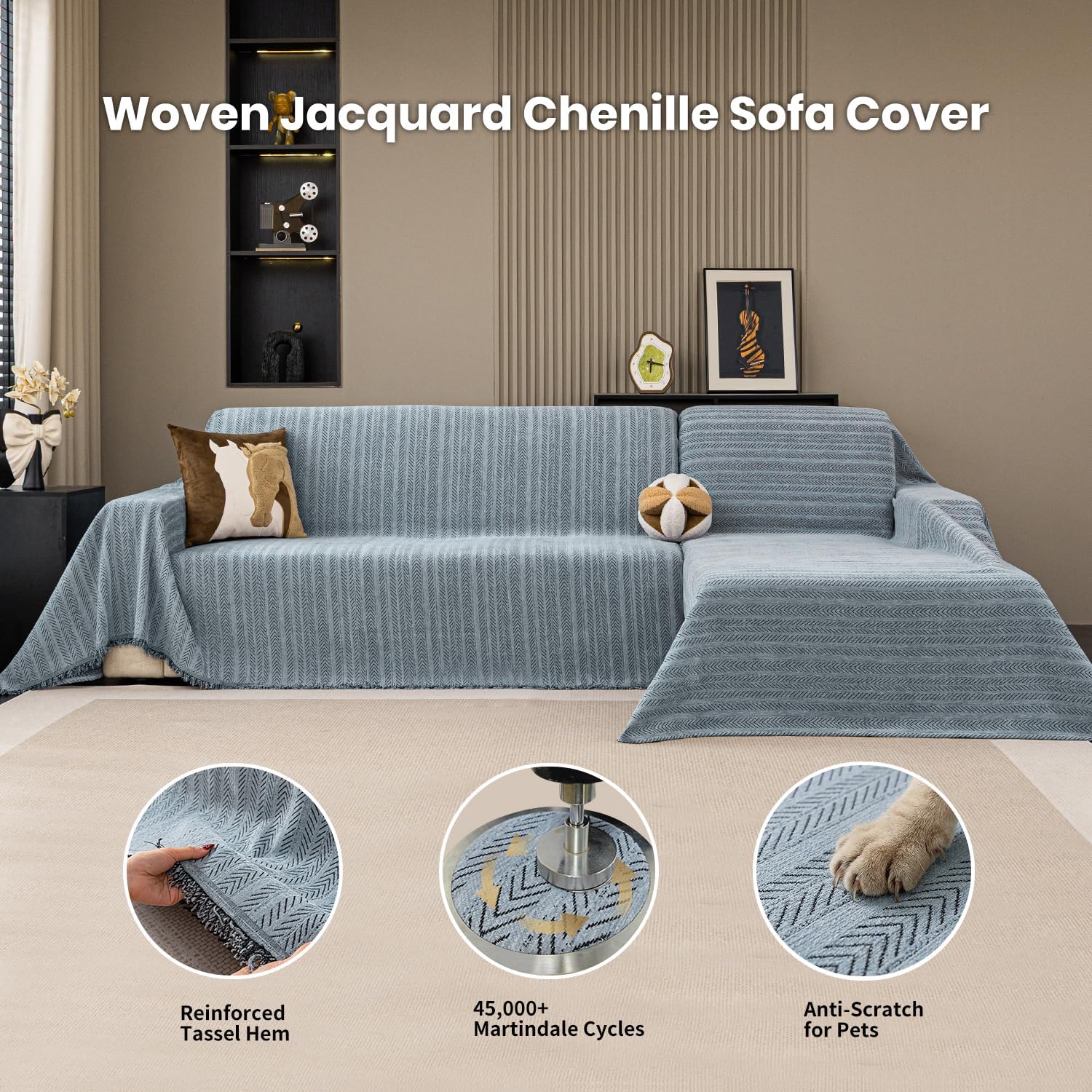 Chevron Pattern Sofa Cover