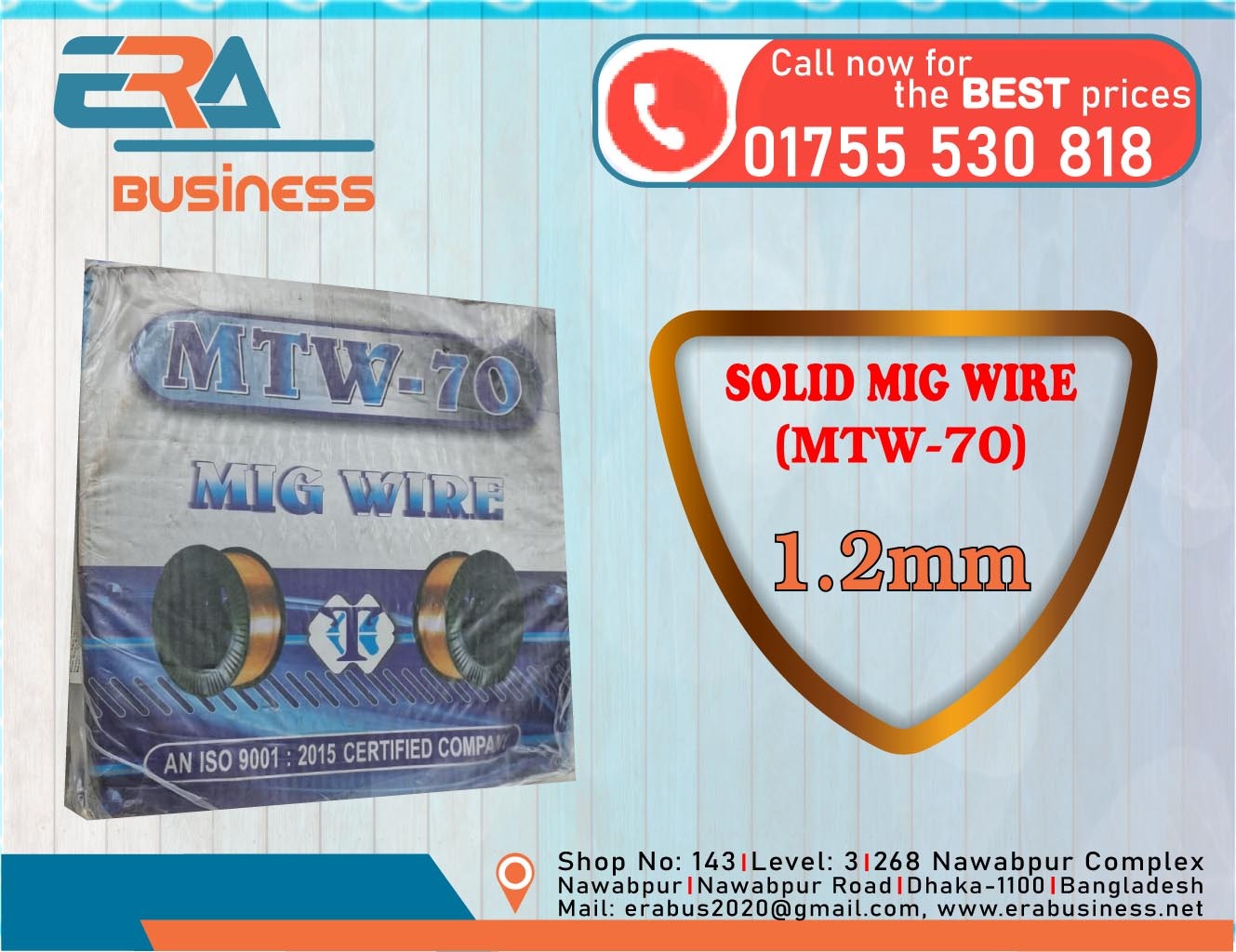 MTW-70 MIG Wire 1.2mm