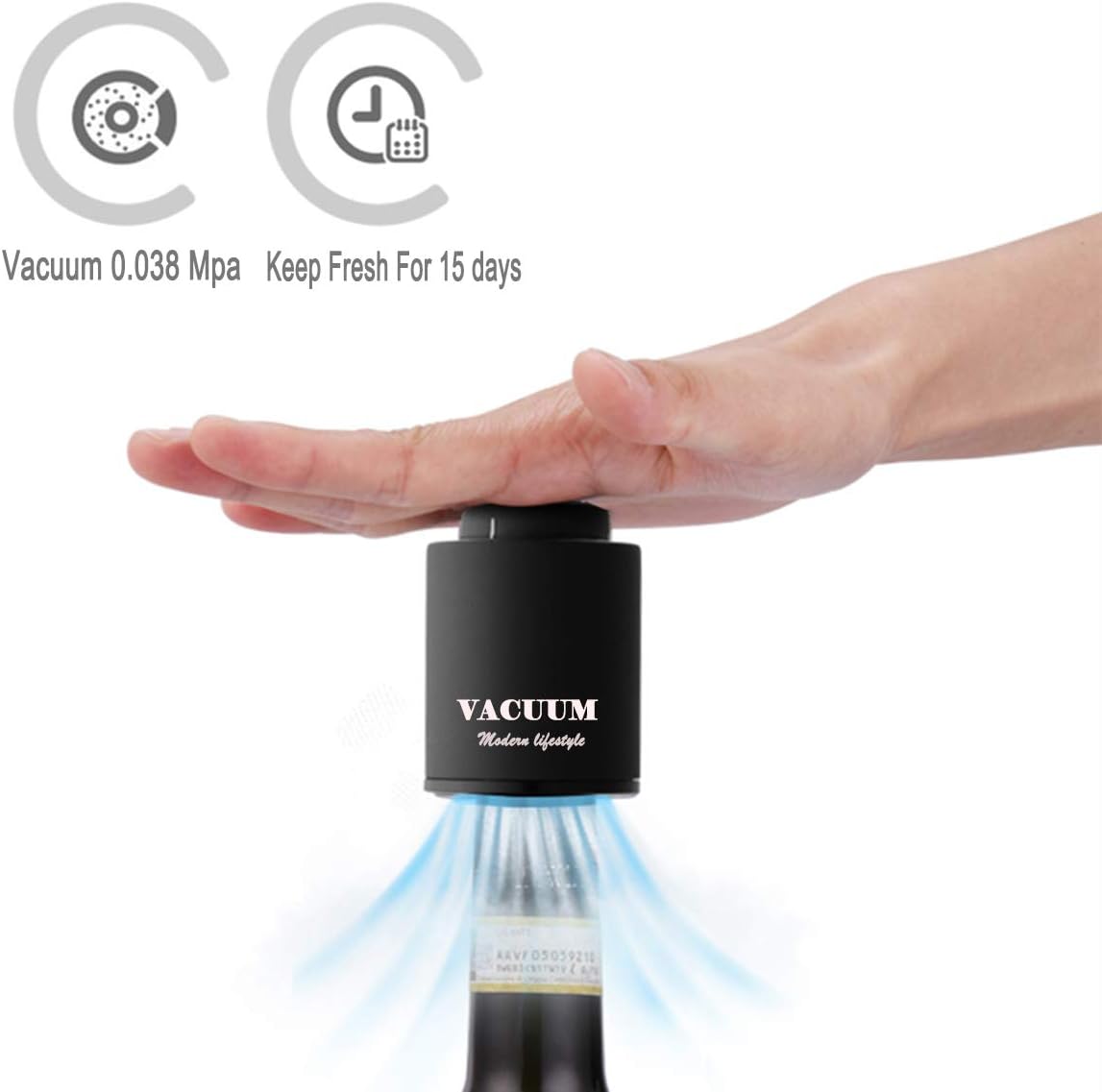 Wine Bottle Stoppers, Real Vacuum Stoppers, Reusable Wine Preserver