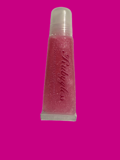 Rubygloss Pink Lip Gloss with Glitters