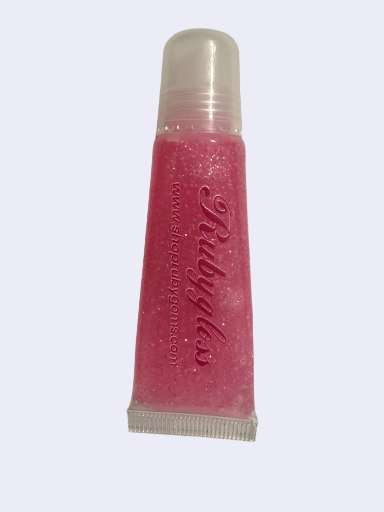 Rubygloss Pink Lip Gloss with Glitters