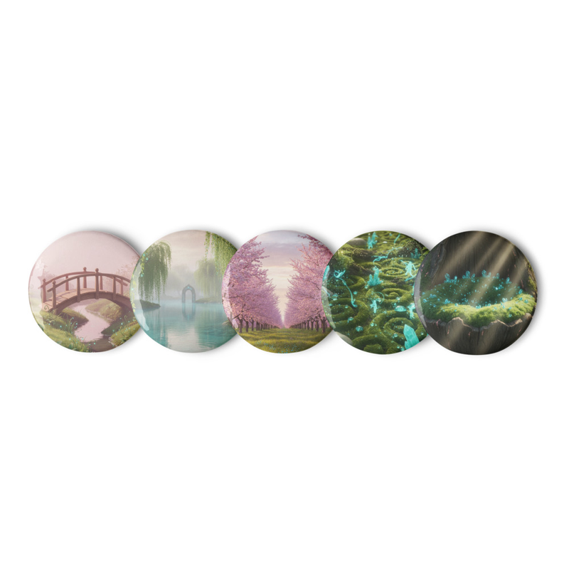 Soft Green - 5 Pins Set