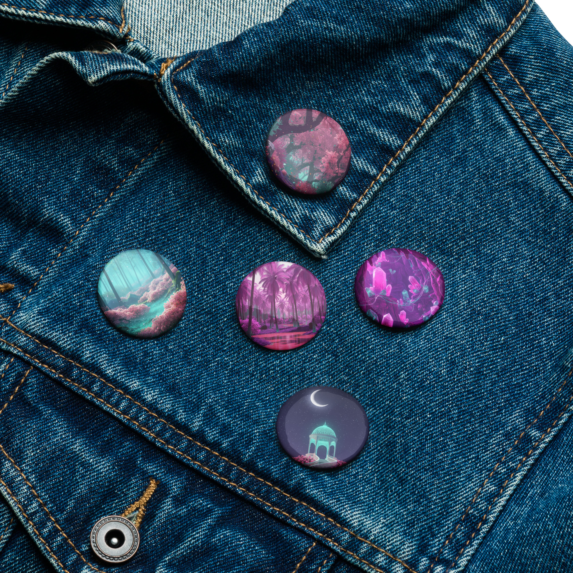 Vibrant Nights - 5 Pins Set