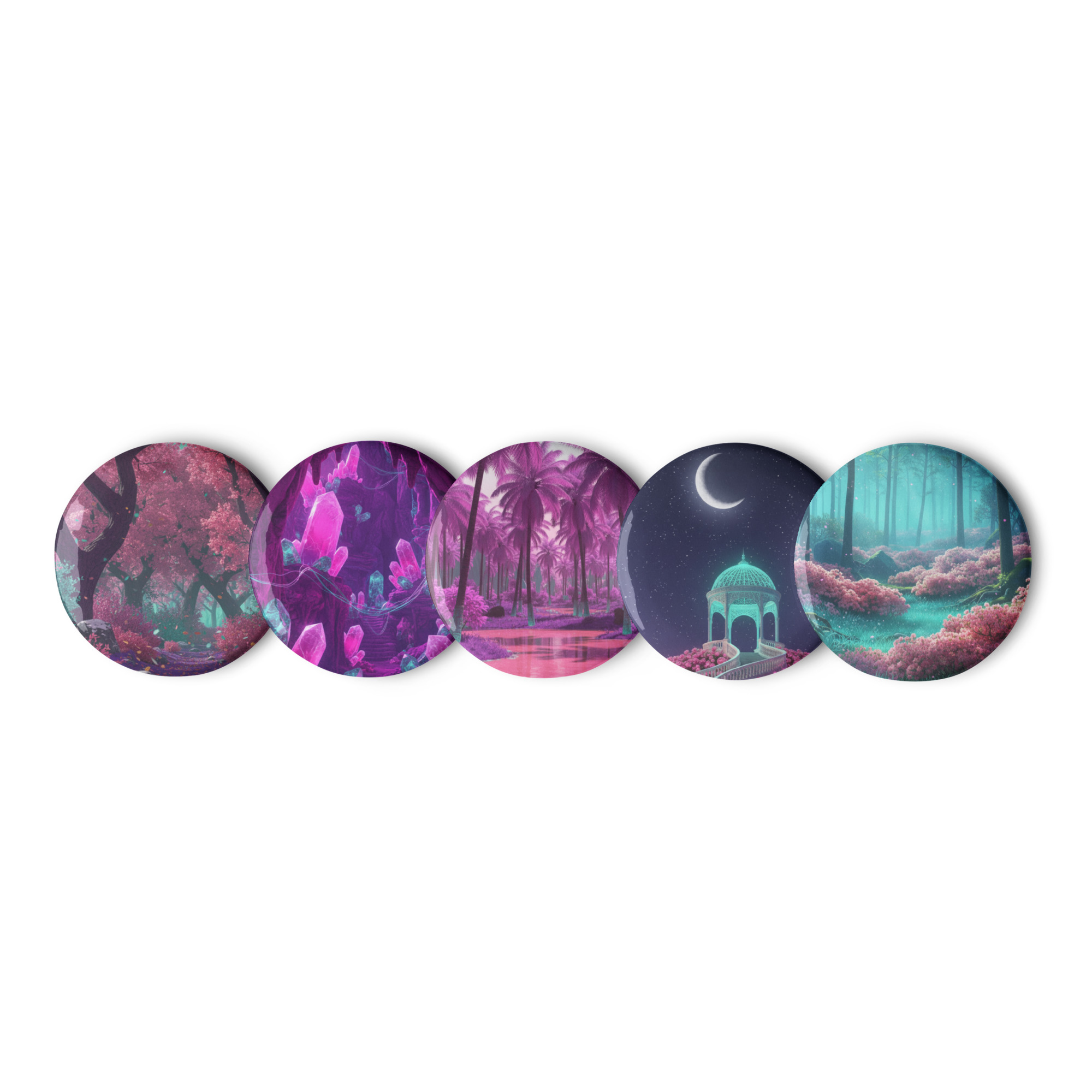 Vibrant Nights - 5 Pins Set