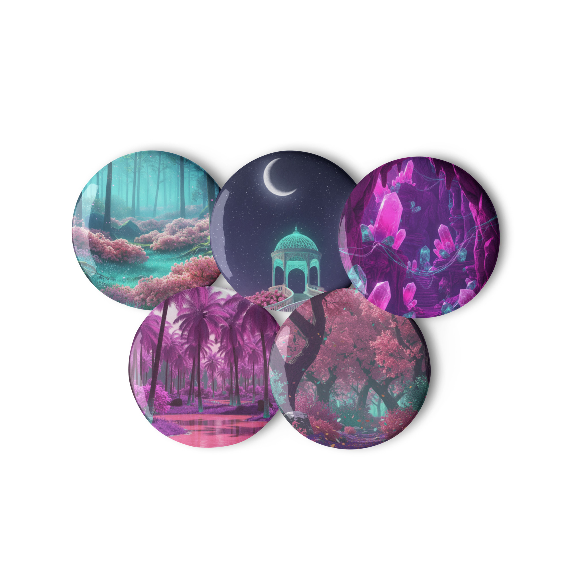 Vibrant Nights - 5 Pins Set