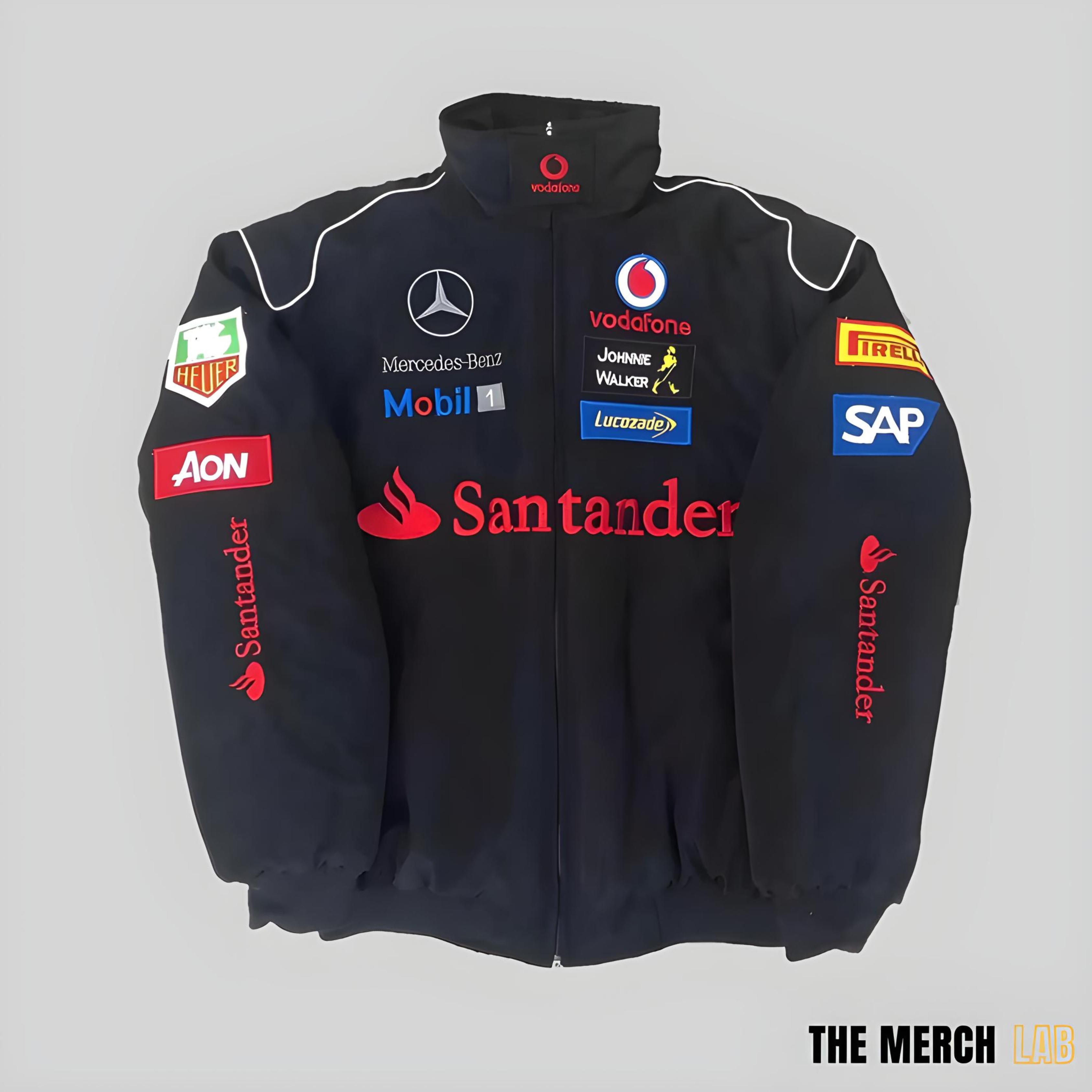 Mercedes All Black Bomber Jacket