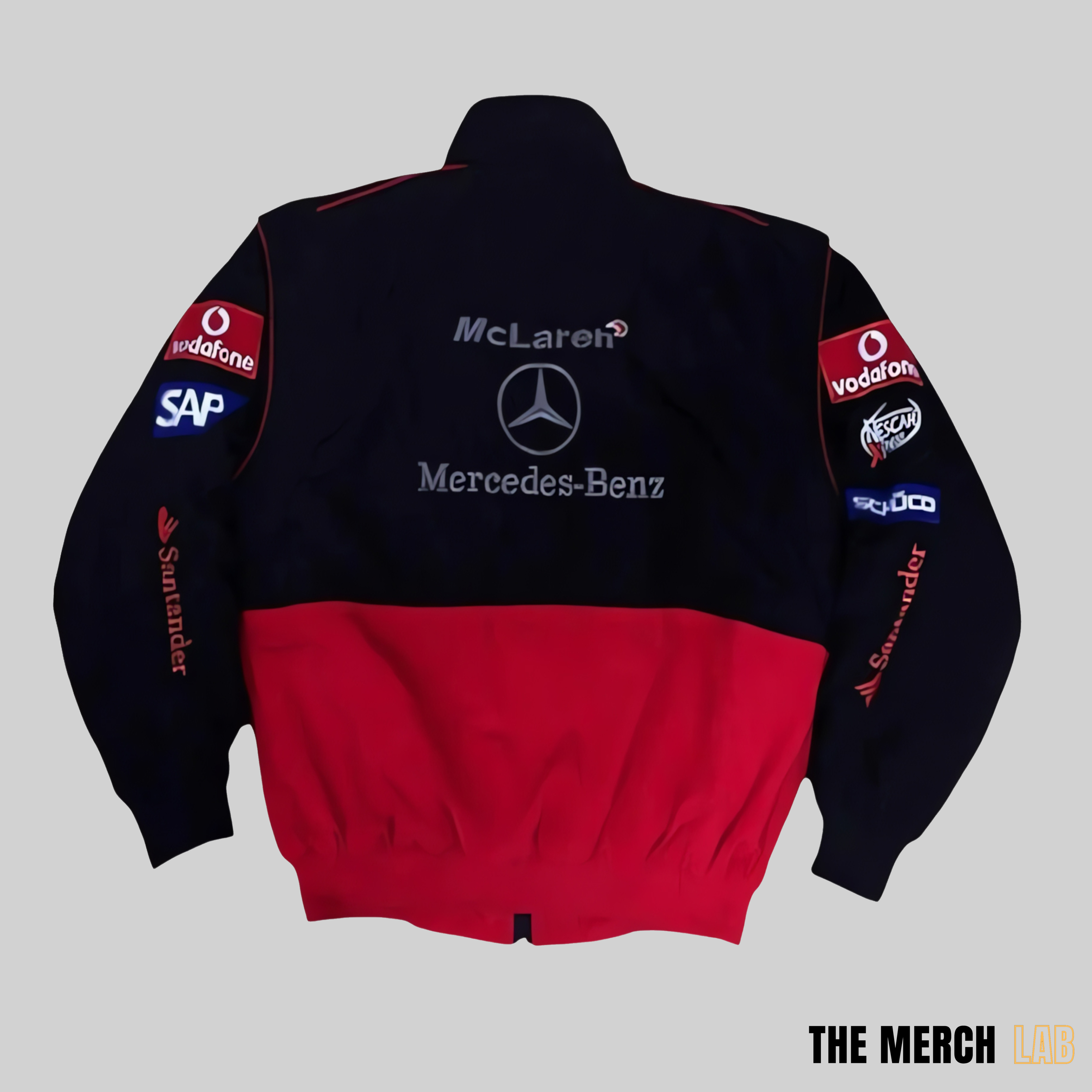 Mercedes Red/Black Bomber Jacket