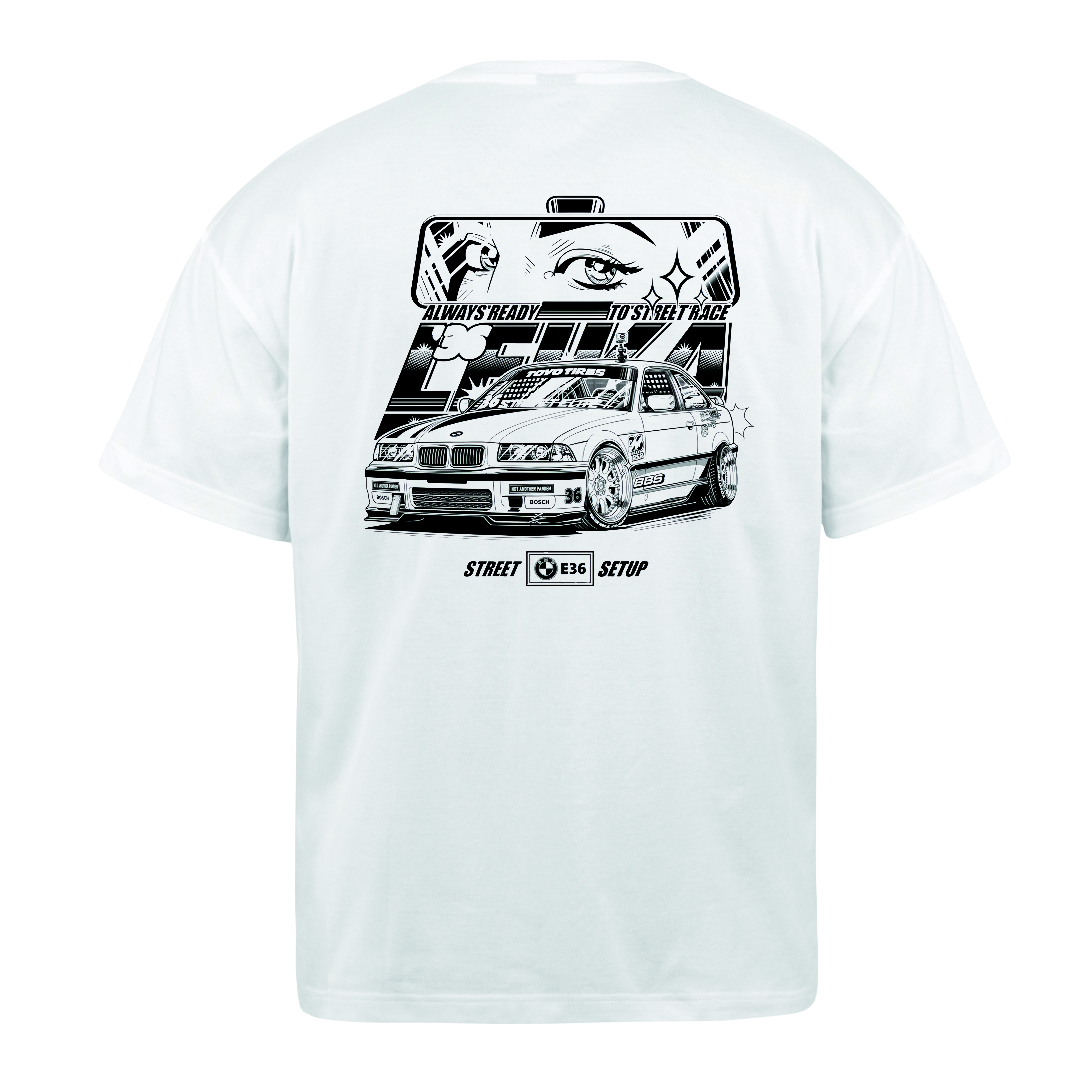 BMW E36 White T-Shirt