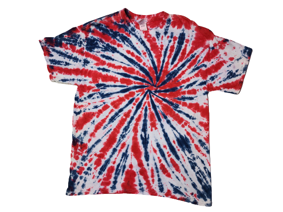 Burst Spiral Tie- Dye Adult Shirt