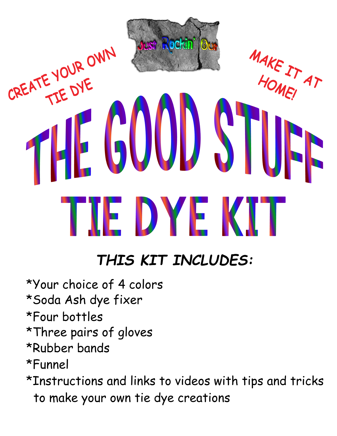 The Good Stuff Tie Dye Kit