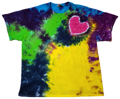 Mini Heart Tie- Dye Shirt