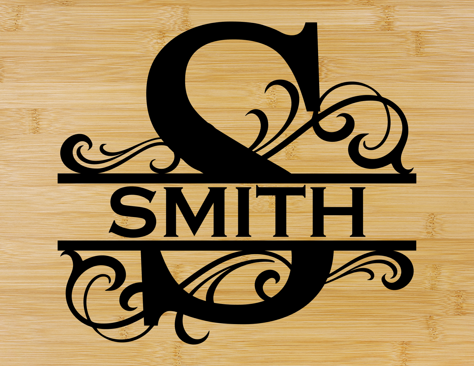 Monogram Cutting Board - Letter and Name