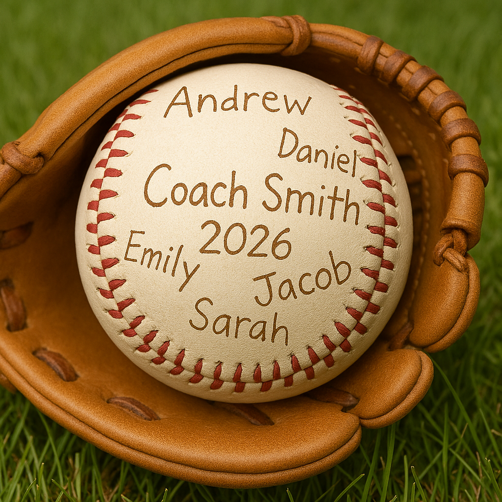 Custom Engraved Baseball