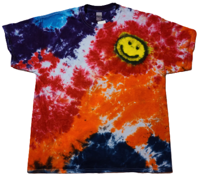Mini Happy Face Tie- Dye Shirt