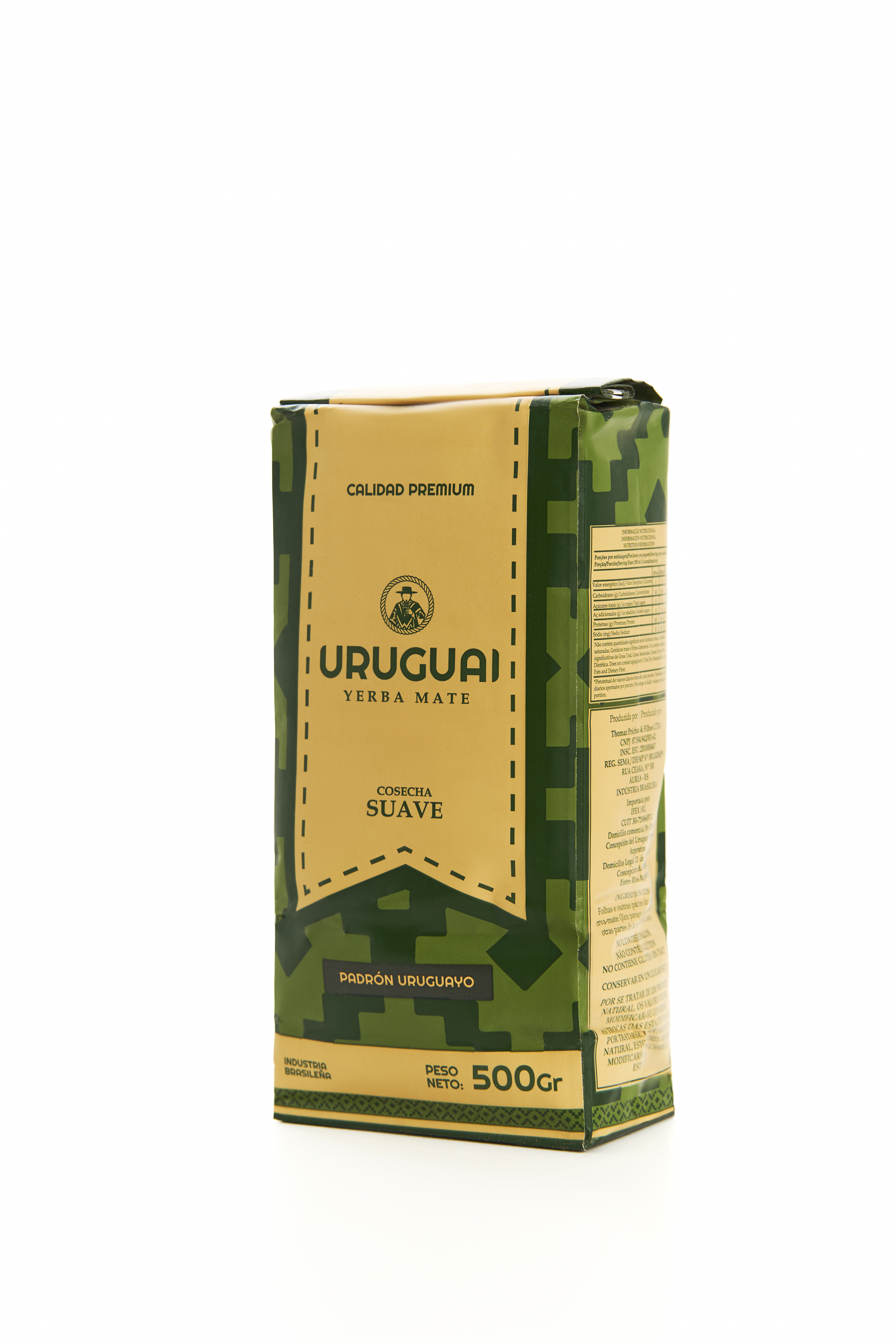 Yerba Mate Uruguaí Suave 500g