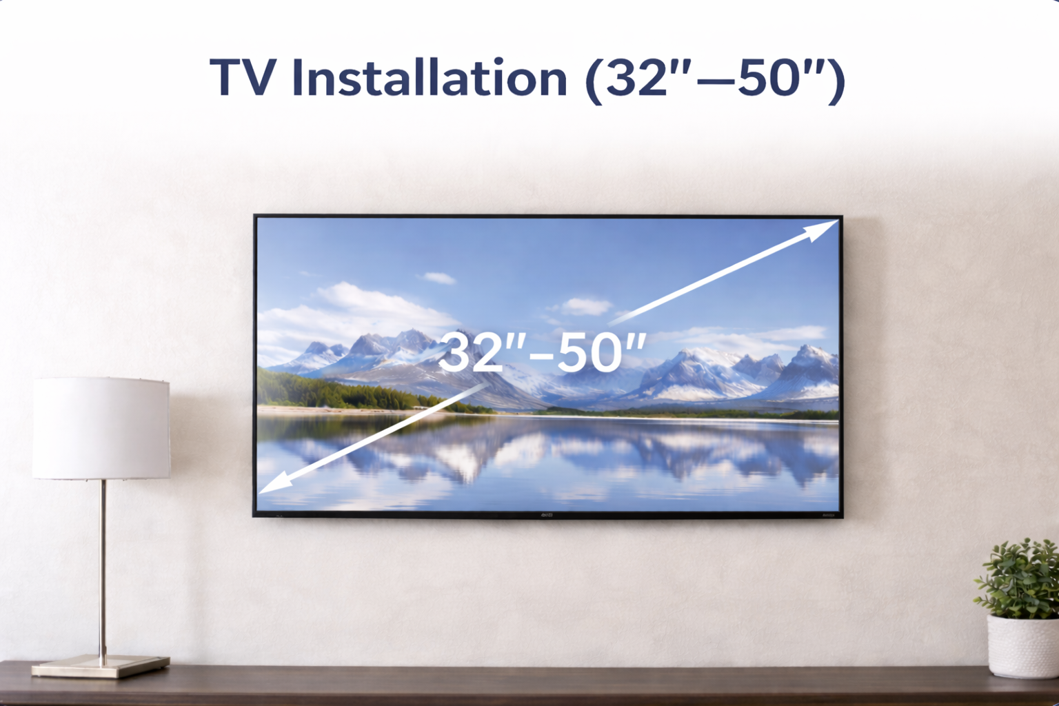 TV Installation (32”–50”)