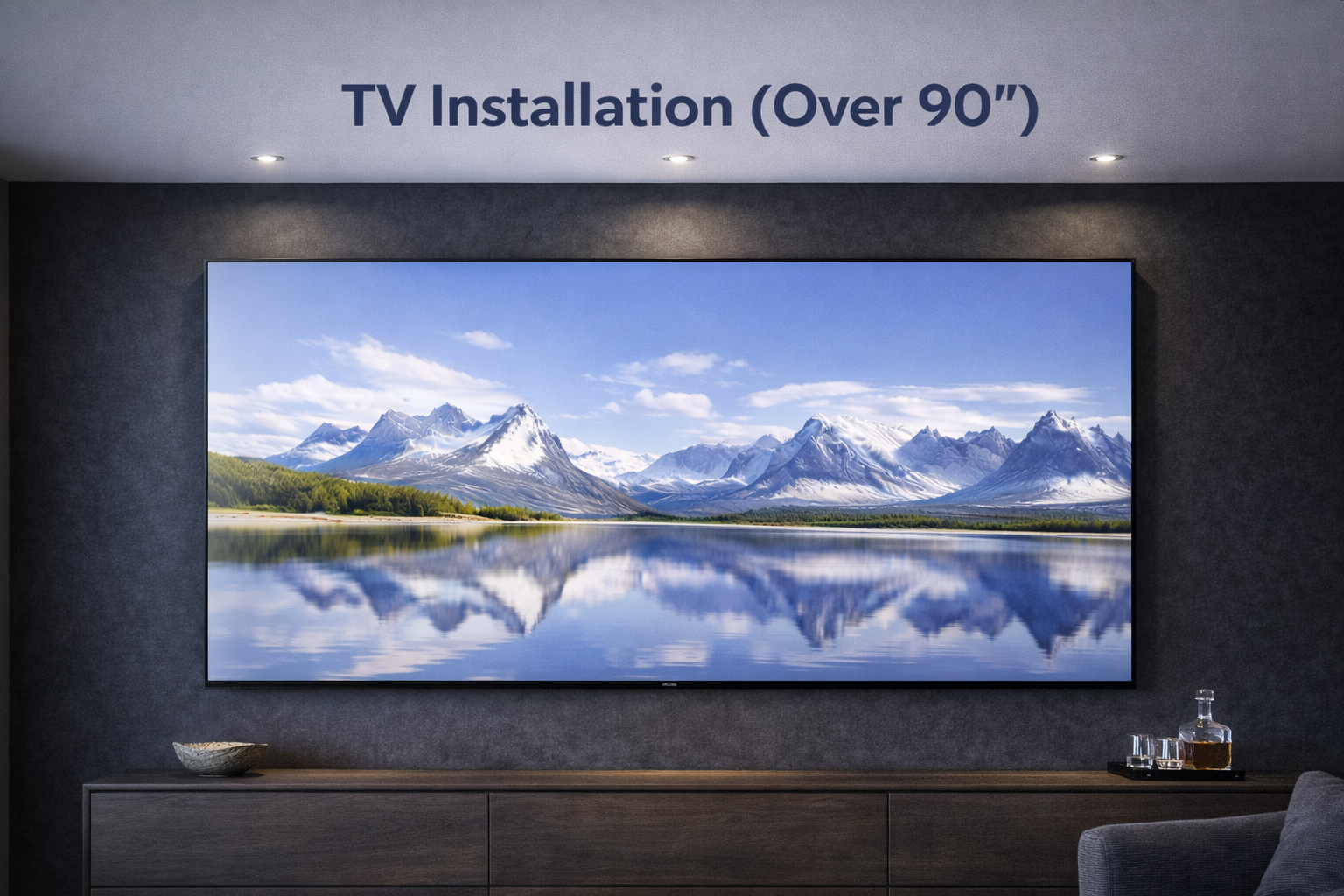 Instalación de TV gigante