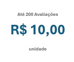 Pacote de 200 avaliações