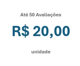 Pacote de 50 avaliações