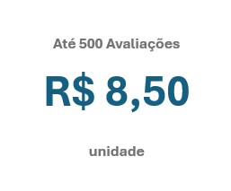 Pacote de 500 avaliações
