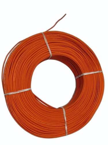 Bobine de fil électrique orange